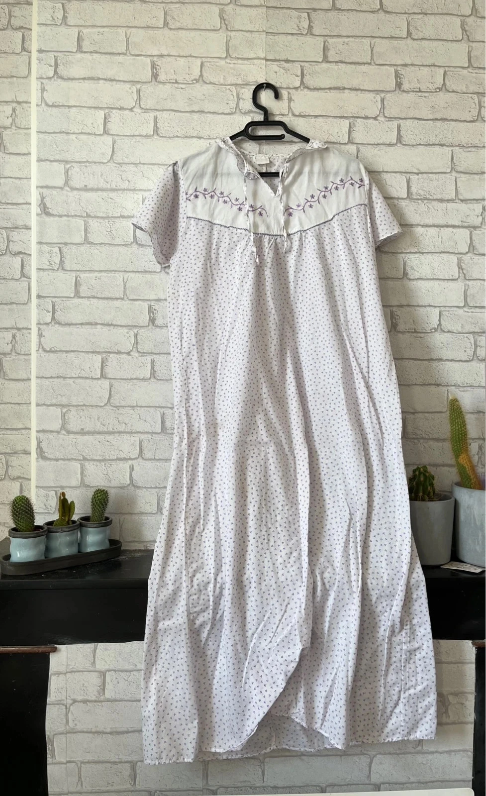 Chemise de nuit / robe d’intérieur à pois – Taille 38/40